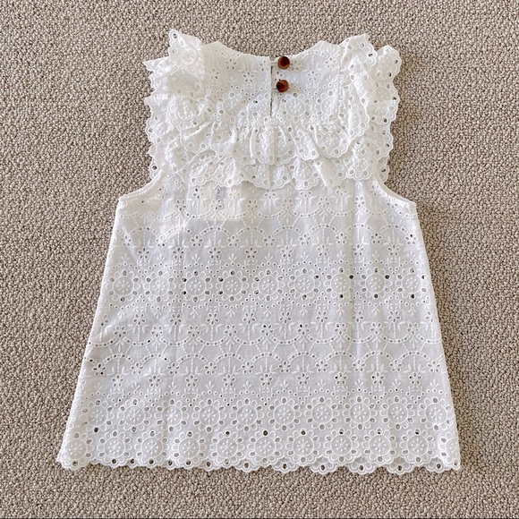 orla kiely Embroidery Anglaise Sleeveless Top - Picture 4 of 12